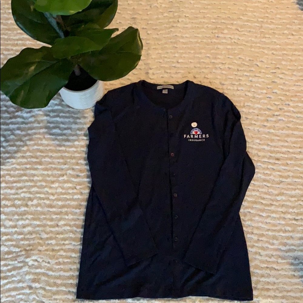 Navy cardigan
